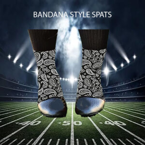 BANDANA STYLE SPATS SOLD IN A PAIR NO DECORATIONS AVALIBLE